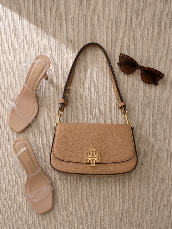 Tory Burch Handbags - Tory Burch Tan Leather Adjustable Crossbody Bag